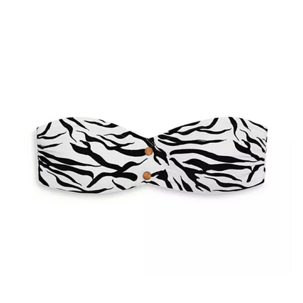 Onia Allegra Bikini Top - Zebra print ,size - Medium (B257) $95